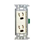 新品WN1162埋込抜け止めダブルコンセント50個入り