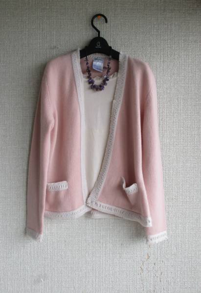 ヴァレンチノファーストライン フリル半袖セーター　シャネル風