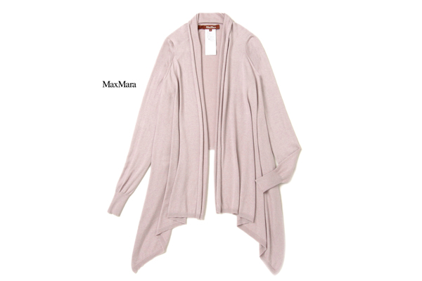 美品★マックスマーラ★素敵！カシミア混カーディガンX079