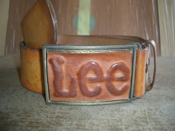 ヴィンテージLeeリーcowhideレザー ベルト○85cm(男性用)｜売買