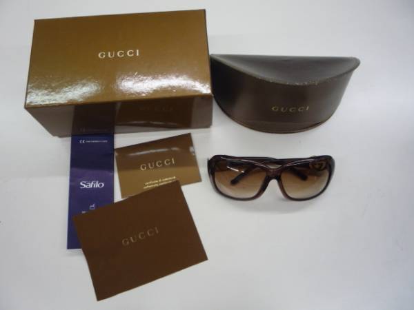 ＧＵＣＣＩ★グッチ　茶系サングラス（ケースあり）／中古