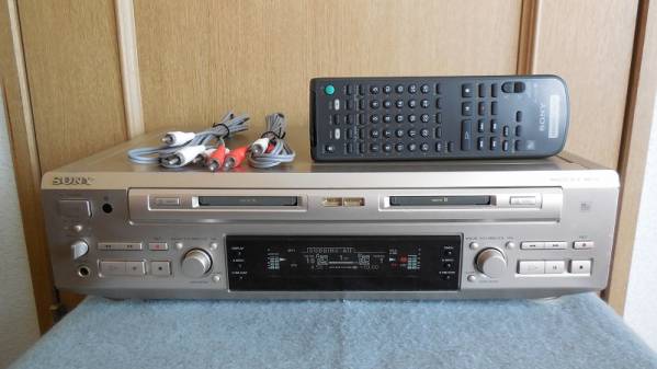 SONY ダブルMDデッキ MDS-W1 動作品 リモコン付 【公式通販】