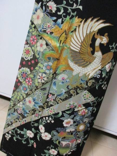 中古◆レンタルよりお得◆黒留袖 身丈158センチ◆仕立て上がり