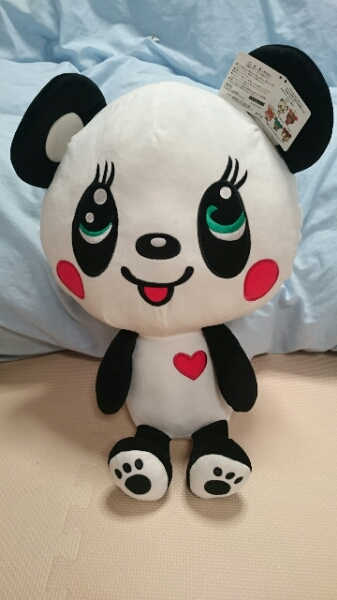 非売品☆グラグラ パンダbigぬいぐるみ☆レトロアニマル_1