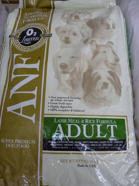 【即決】 ANF 成犬用 ラム&ライス 15ｋｇ.1