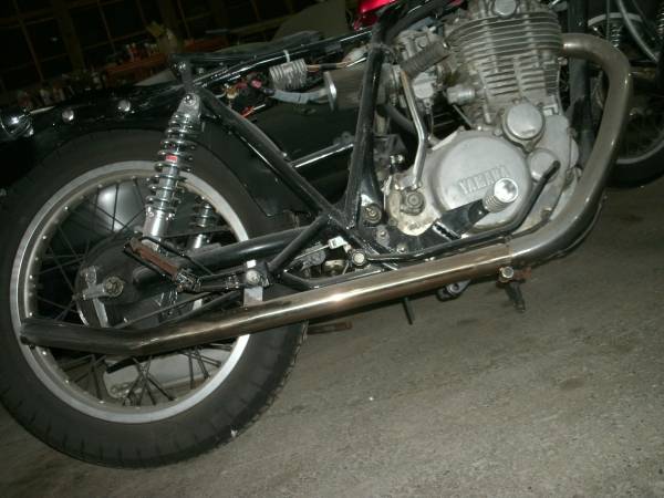 SR400 500 社外リアマフラー sr400