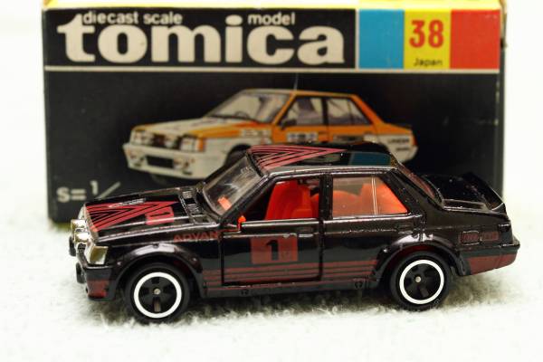 ★トミカ38 三菱 ランサーターボ★ブラック 箱付き 日本製