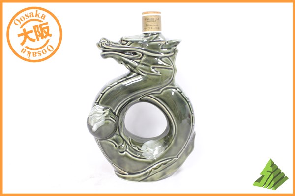 ◇注目! サントリー SUNTORY オールド 龍型 陶器 700ml J