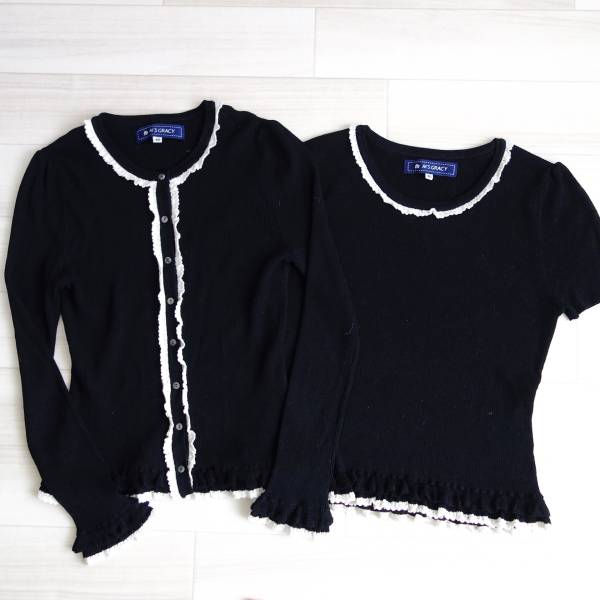 M'S GRACY エムズグレイシー アンサンブルニット 黒 size40