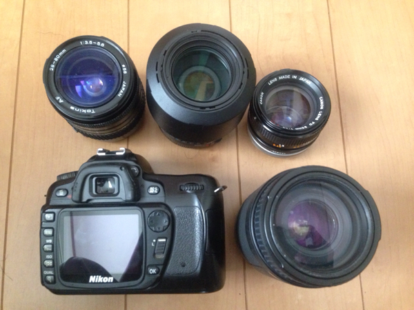 NIKON D80とレンズ4本セット 動作未確認なのでジャンク Nikon D80 動作