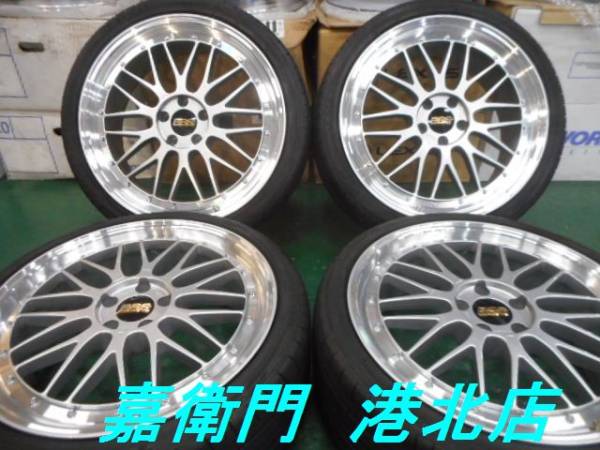 BBS LM風　20インチ ホイールタイヤセット　ベンツ　アウディPCD112 美品 BBS LM 希少なPCD112 アウディ ベンツに バリ山TOYO付き タイヤ
