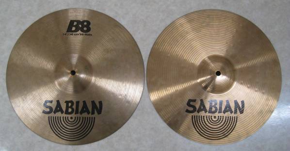 ★SABIAN セイビアン B8 ハイハット Top/Bottomセット