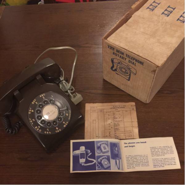 当時物 アメリカ 黒電話 古い電話 電話 western electric rotary