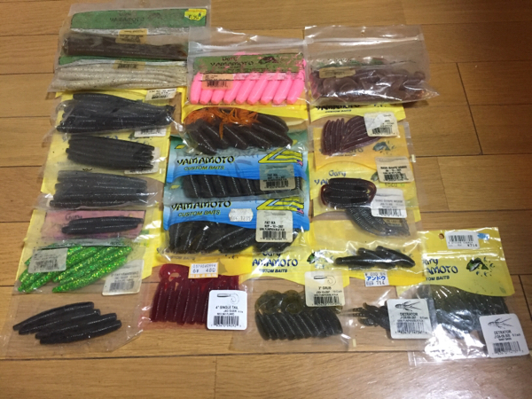 ゲーリーヤマモトカットテール、ファットイカ、ディトレーター等