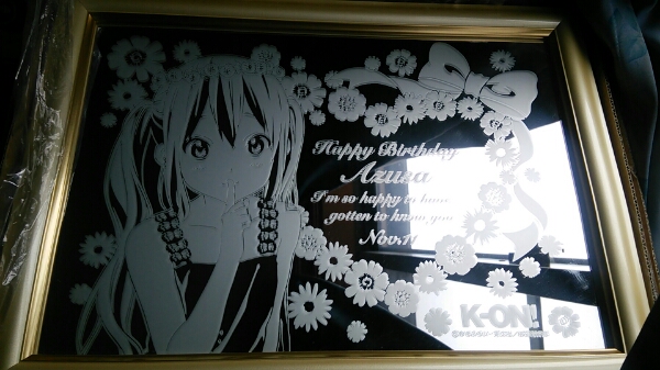 【彫刻】けいおん！オリジナルミラーボード 中野梓 BirthdayVer.美品 けいおん 中野 梓 birthdayオリジナルミラーボード C89 88 87 86 けい