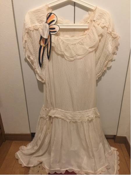 ツモリチサト tsumori chisato ワンピース ホワイト 花 はな