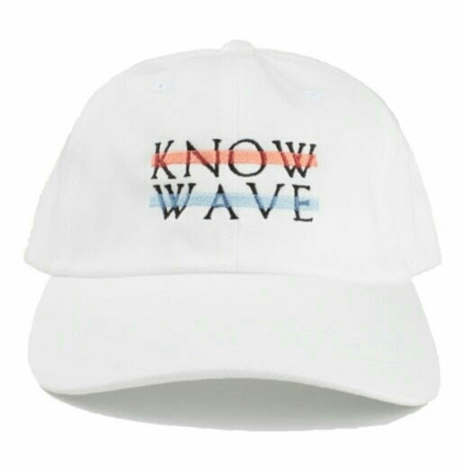KNOW WAVE LOGO CAP WHITE
