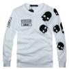 スカル　HYDROGENハイドロゲン/メンズ　長袖Tシャツ白/L