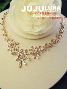 ★即決★超高級☆スワロフスキー使用 フラワー 花 PG ネックレス