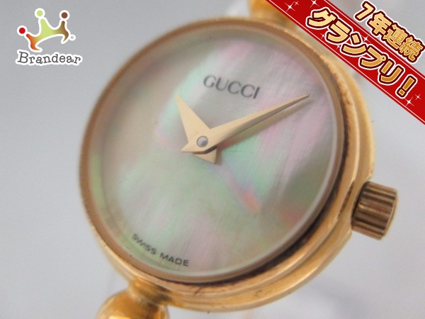 GUCCI(グッチ) 腕時計 2700.2.L レディース シェル文字盤 GUCCI(グッチ