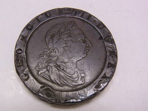 大型銅貨◆イギリス【ジョージ3世？】詳細不明 56.79g◆車輪銅貨
