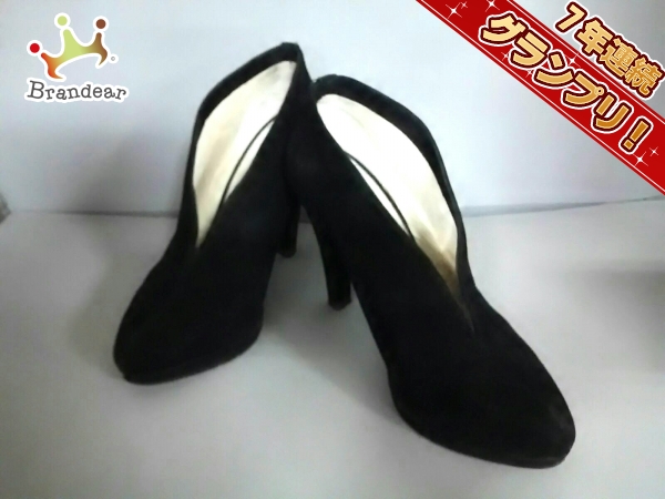 マイケルコース ブーティ 7 M レディース 黒 スエード