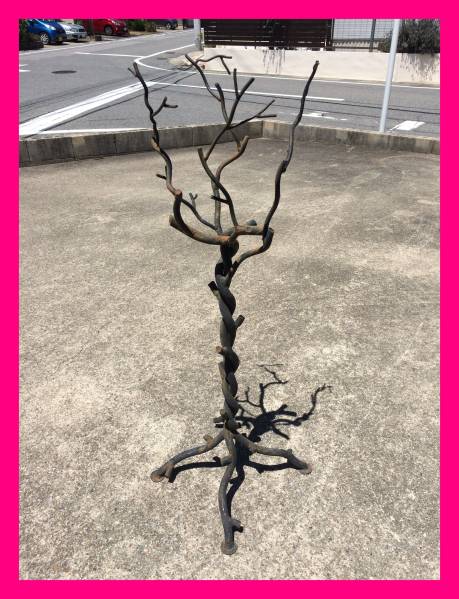 アンティーク調 鉄製 フラワースタンド 花台 花屋 樹木風