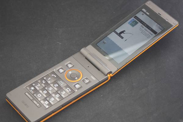 ★中古★ au CA007 サンナップオレンジ ガラケー 5b34