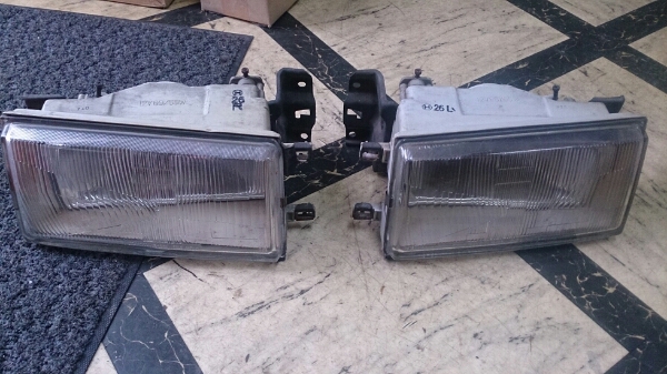 AE86 レビン ヘッドライト 前期 左右セット 当時物 旧車 ガラス 純正
