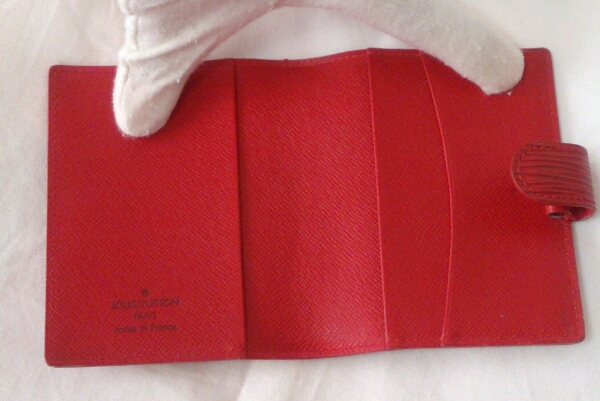 超美品! ルイヴィトン アジェンダミニ エピ赤 手帳カバー 定期も