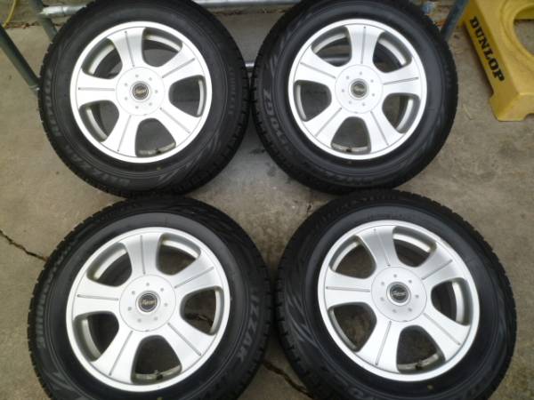 ☆社外 アルミ BS 6.5J +35 PCD100/114.3 REVO GZ 205/65 4本☆