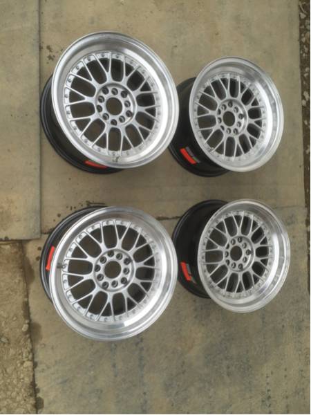 メーカー不明 BBS風 メッシュホイール 4本セット 自動車、オートバイ