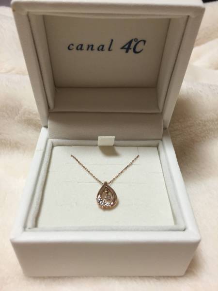 美品☆Canal 4℃ K10 PG ネックレス ジルコニア 公式通販