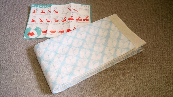 浴衣 半幅帯 絞り柄/麻無地