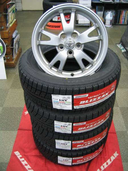 195/65R15 新品 ブリザック VRX & 中古アルミホイール プリウス 新