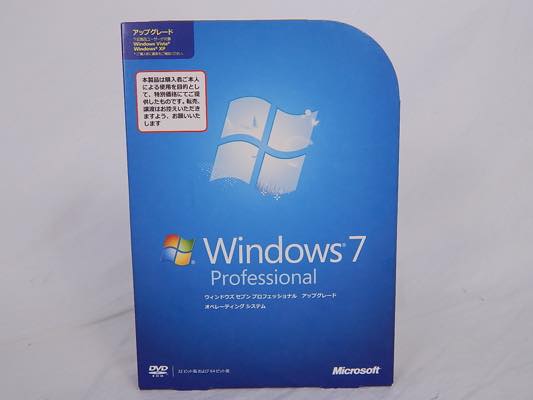 #0 正規美品 Windows 7 Professional アップグレード