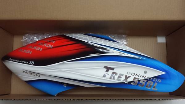 新型！ALIGN T-REX 550L ドミネーター付属 キャノピー！！ パーツ