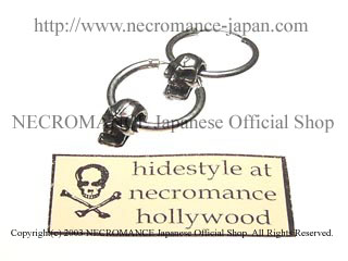 ネクロマンスNECROMANCE 2連 タイニー スカル ピアスhide XJAPAN