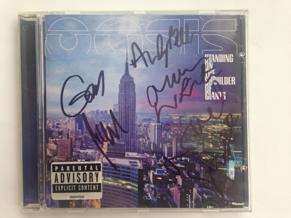 オアシス OASIS リアム・ゲム・アンディ3名 直筆サインCD オアシス OASIS リアム・ゲム・アンディ3名 直筆サインCD オアシス