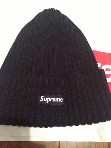 16ss supreme Overdyed Beanie ビーニー 黒 Box ロゴ