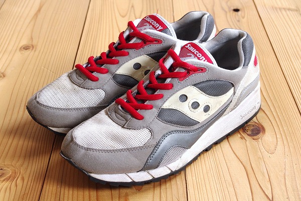 SAUCONYサッカニー◆JAZZジャズ◆グレー×レッド◆US10/28cm