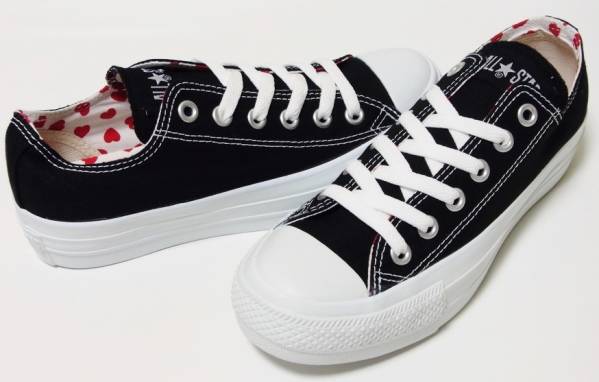 オールスター PLTS FULLHEARTS OX フルハーツ ハート 黒 24cm