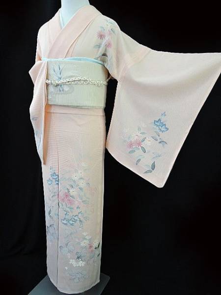 夏着物 正絹 ゆめsaku 手縫い | ゆめsaku美品未着用 蘇州刺繍 P 小紋 