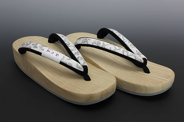 【京都きもの.com】　お洒落！高級下駄草履　和の美　白木 19