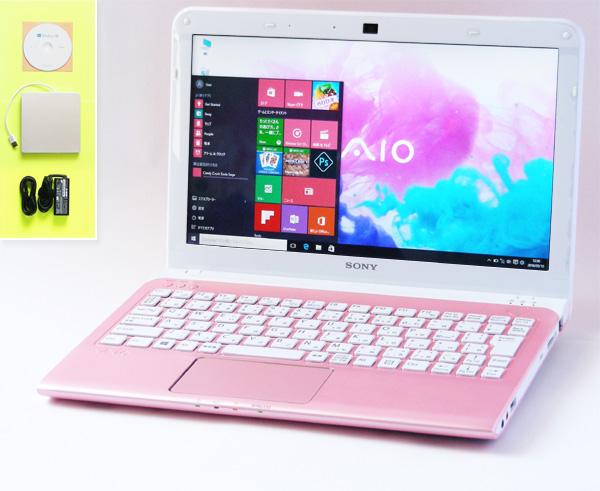 ▼11.6型ピンク VAIO E▼Windows10/8 DVDドライブ付 SONY_1