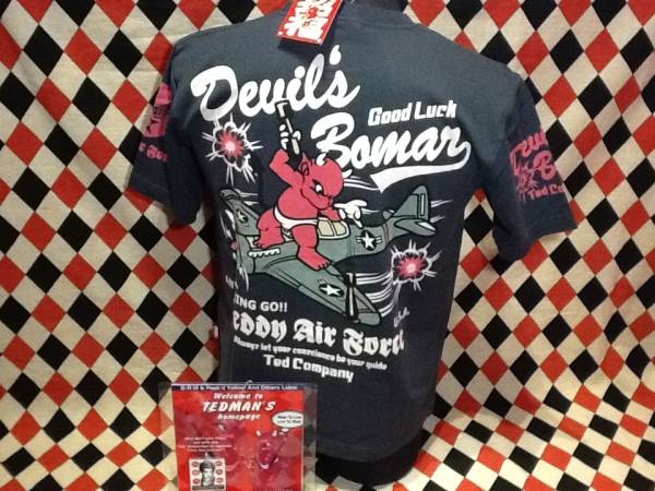 テッドマン★新品★450★エアープレーン★ALR55★Tシャツ【M紺