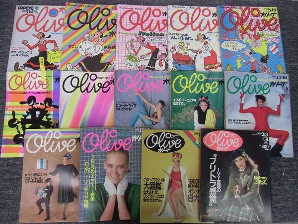 宅E4198○Olive/オリーブ 1981年創刊号～1983年27冊セット