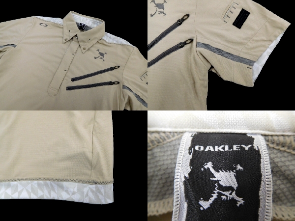 新品 OAKLEY オークリー スカル 刺繍 Upright 半袖 ポロシャツ