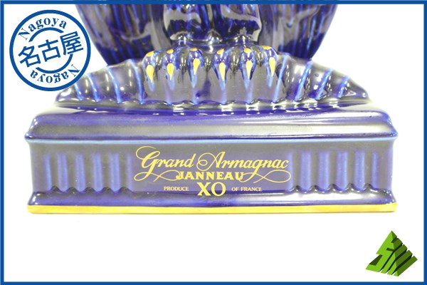 ◇注目! ジャノー JANNEAU XO イーグル 青色 陶器ボトル D ジャノー XO