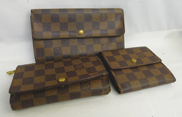 まとめ売り☆ヴィトン☆ダミエ☆財布☆3点☆ジャンク（R7157） LOUIS